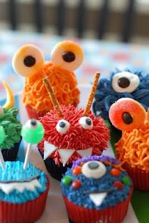 Halloween Monster Cupcake Ideas