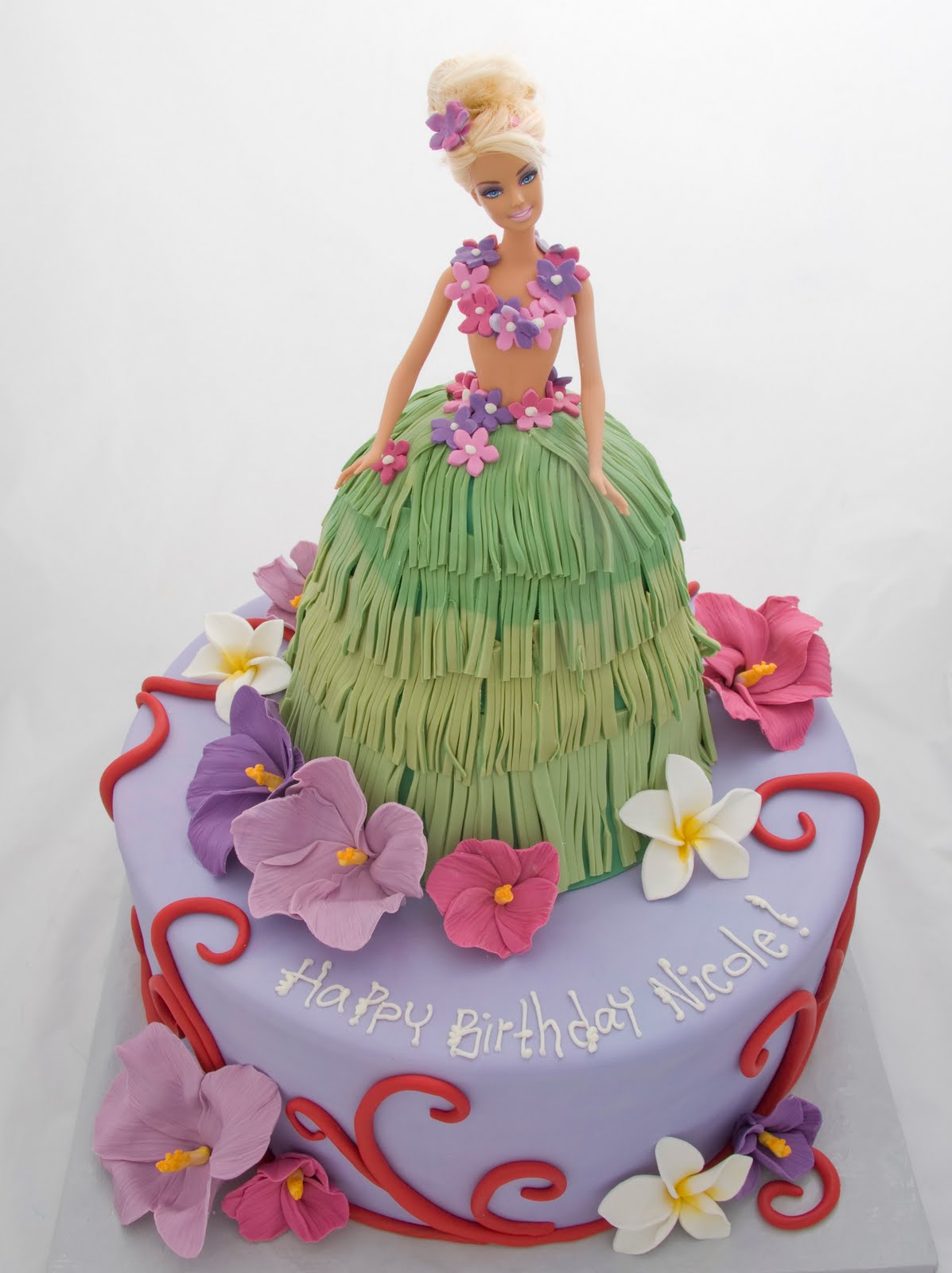 Hula Barbie Cake