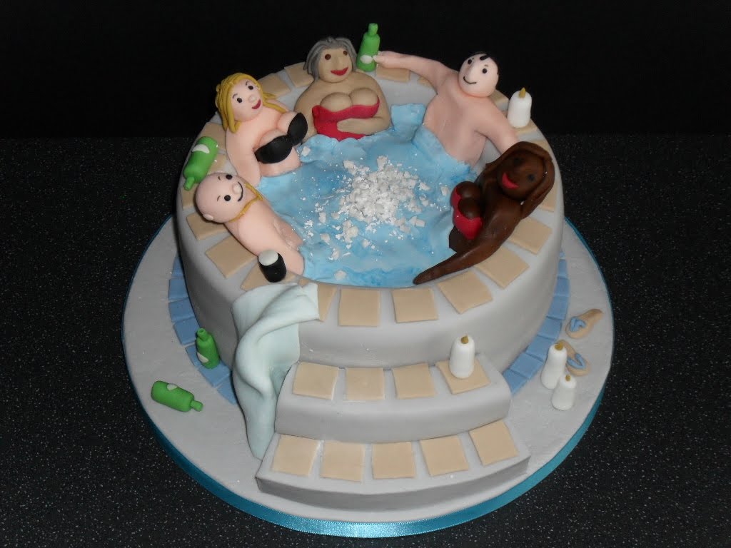 7 Photos of Jacuzzi Birthday Cakes