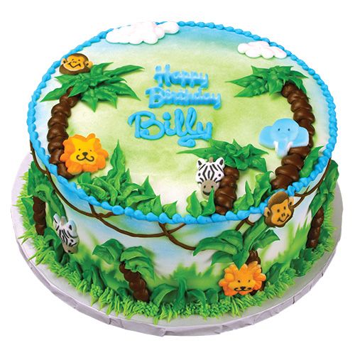 Jungle Animal Cake Decorations