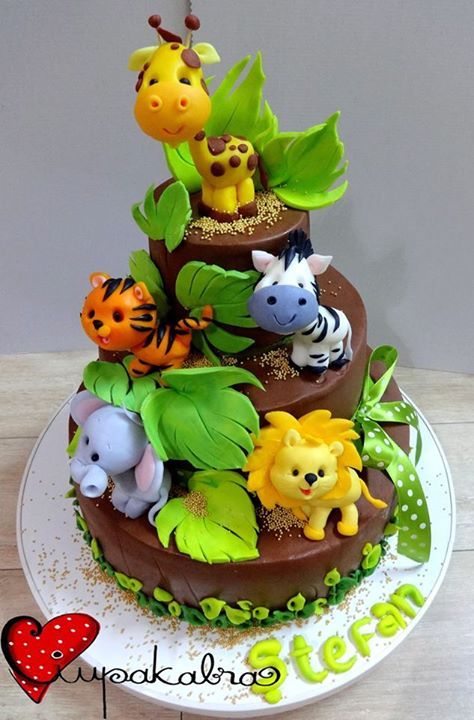 Jungle Safari Theme Cake