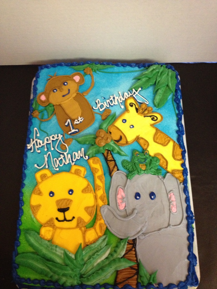 Jungle Theme Cake