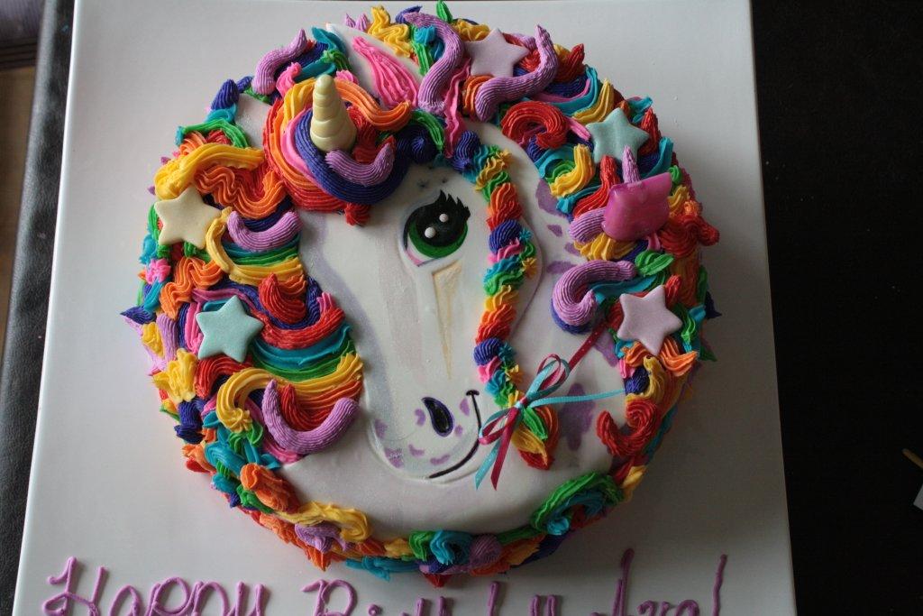 Lisa Frank Unicorn Birthday Cake