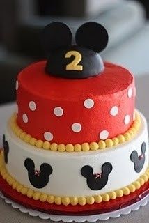 Mickey Mouse 1 Year Old Birthday Cake