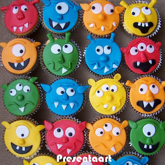 11 Photos of Monster Birthday Boy Cupcakes Idea