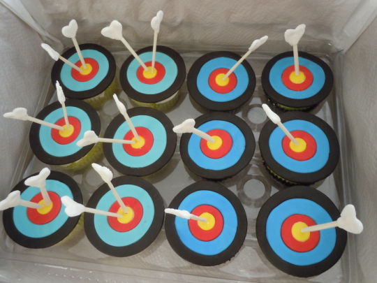 Nerf Target Cake Cupcake