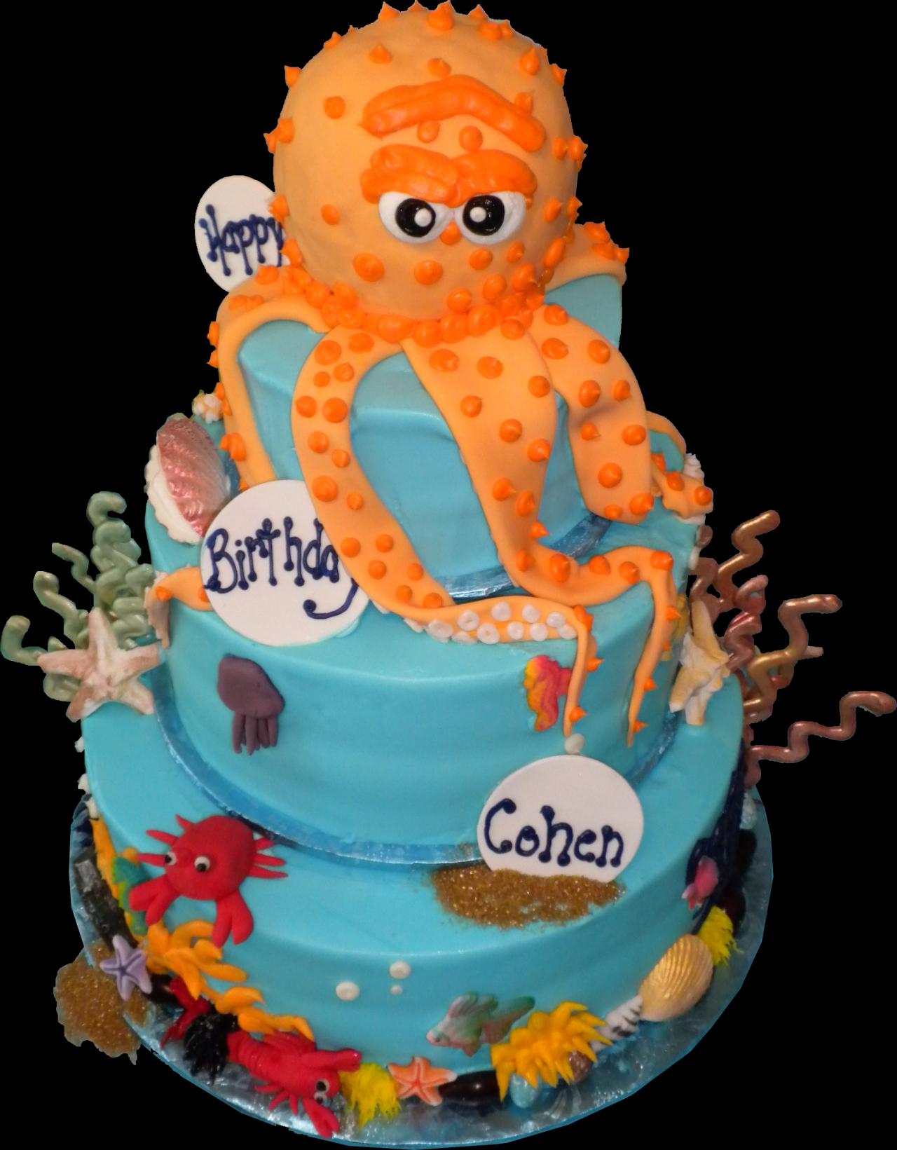 Octopus Birthday Cake