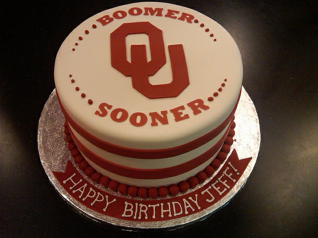 Oklahoma Sooners Birthday Cake