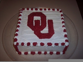 Oklahoma Sooners Birthday Cake