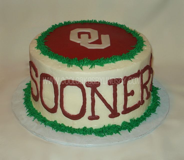 Oklahoma Sooners Birthday Cake