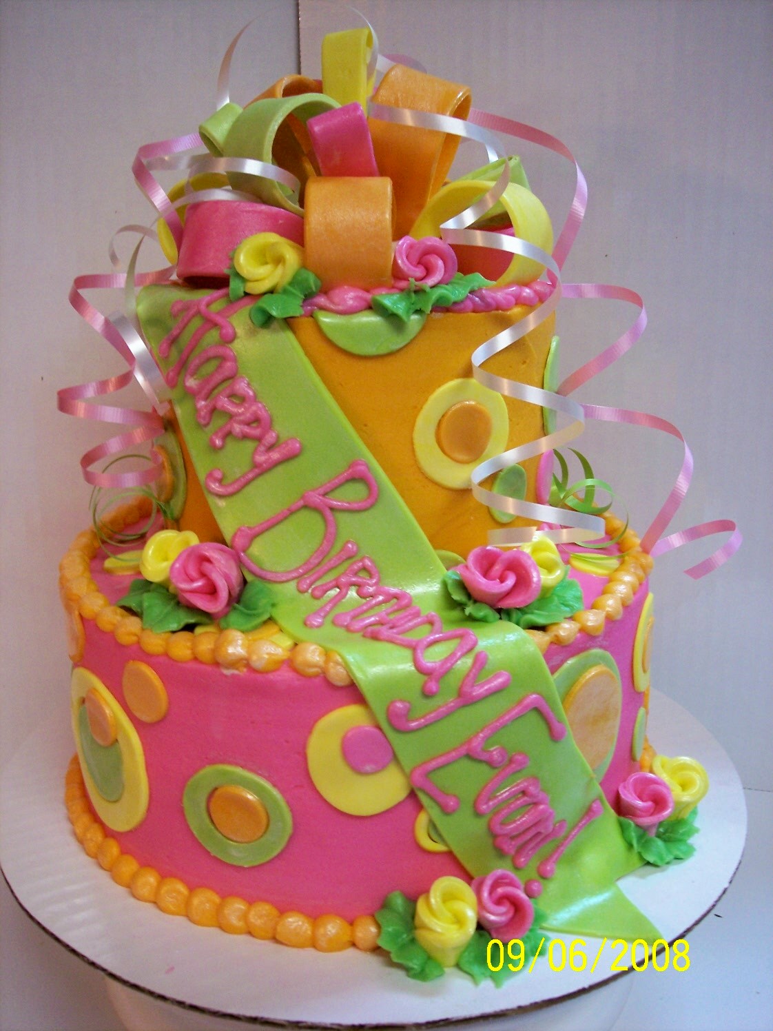 7 Photos of Orange Birthday Cakes For Girls