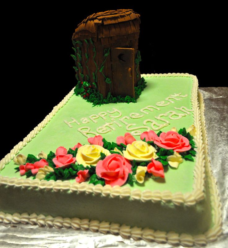 Outhouse Cake Retirement