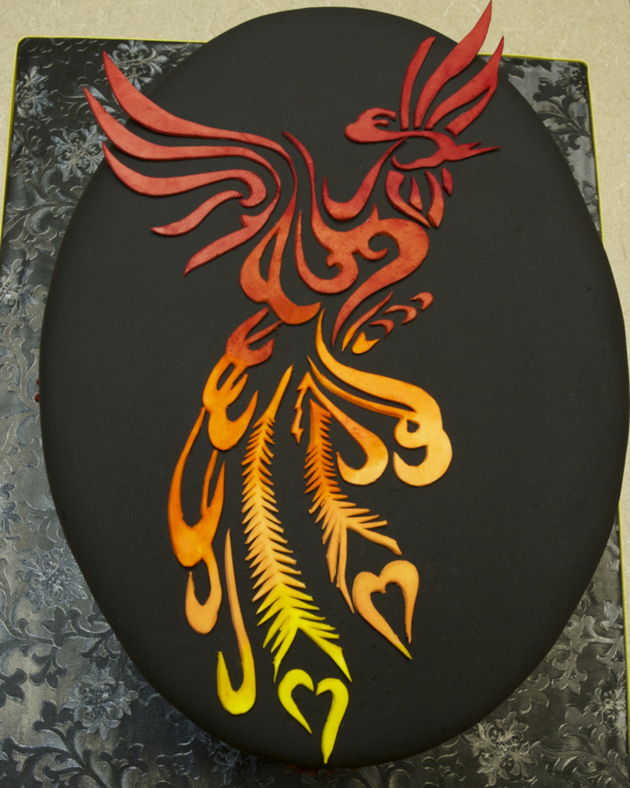 Phoenix Birthday Cake