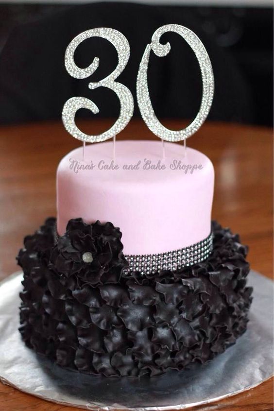 Pink 30th Birthday Cake Ideas