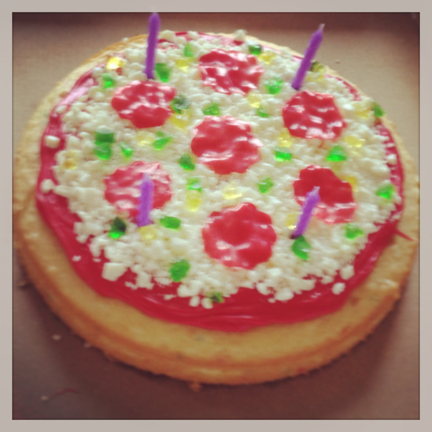 Pizza Birthday Cake