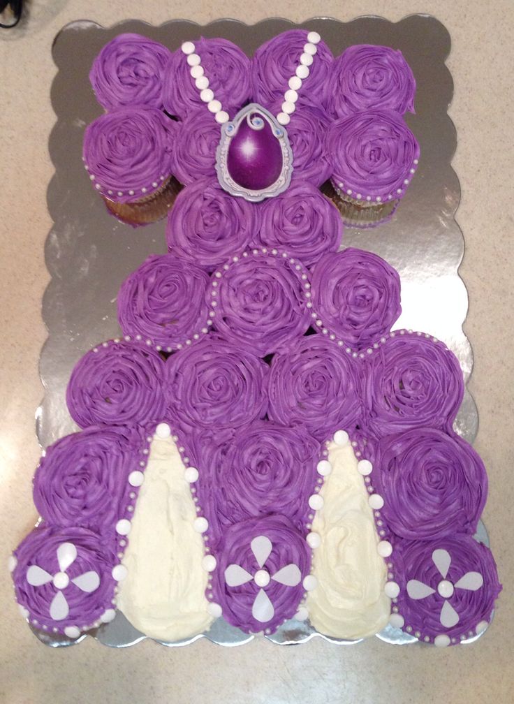 Princess Sofia Birthday Cupcake Cake