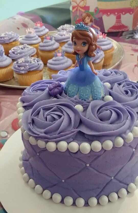 Princess Sofia Birthday Cupcake Cake