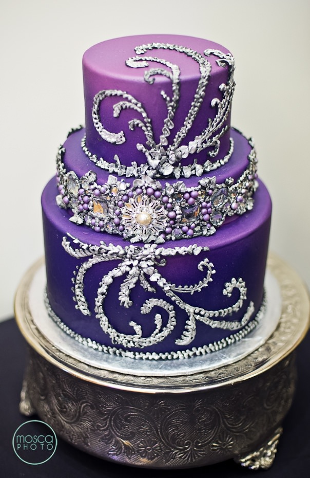 9 Photos of Purple Diamond Birthday Cakes