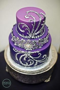 Purple Birthday Cake