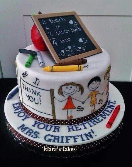 School Retirement Cake Ideas