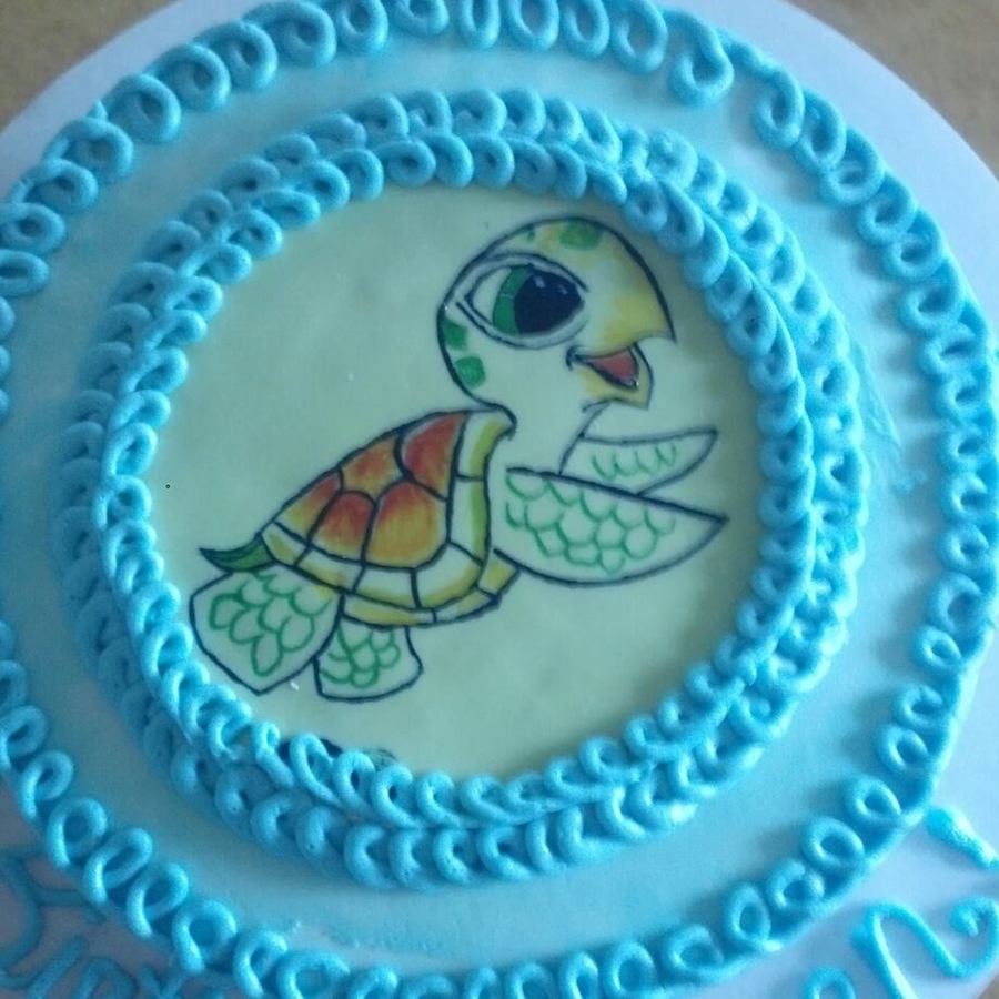 Sea Turtle Birthday Cake