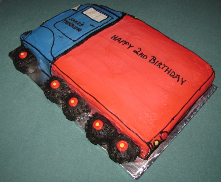 Semi Truck Cake