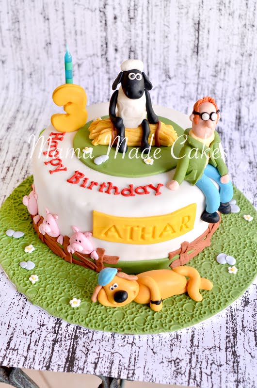 Shaun the Sheep Birthday Cake