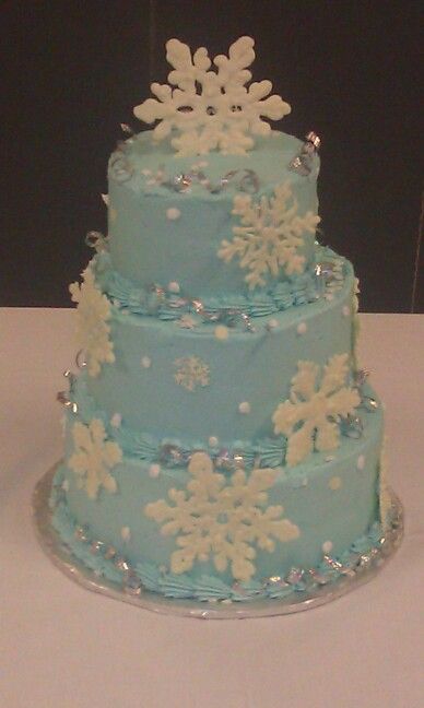 Snowflake Birthday Cake Ideas