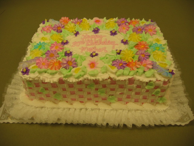 Spring Birthday Sheet Cake