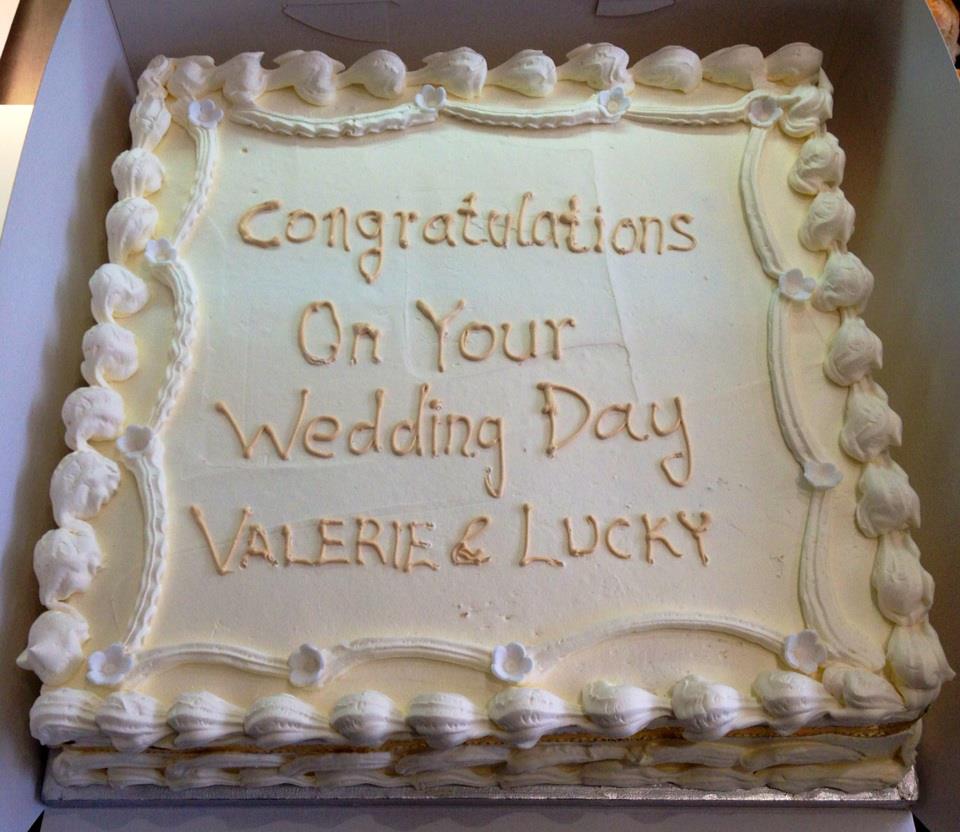 Square Wedding Cake