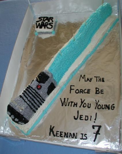 Star Wars Lightsaber Birthday Cake