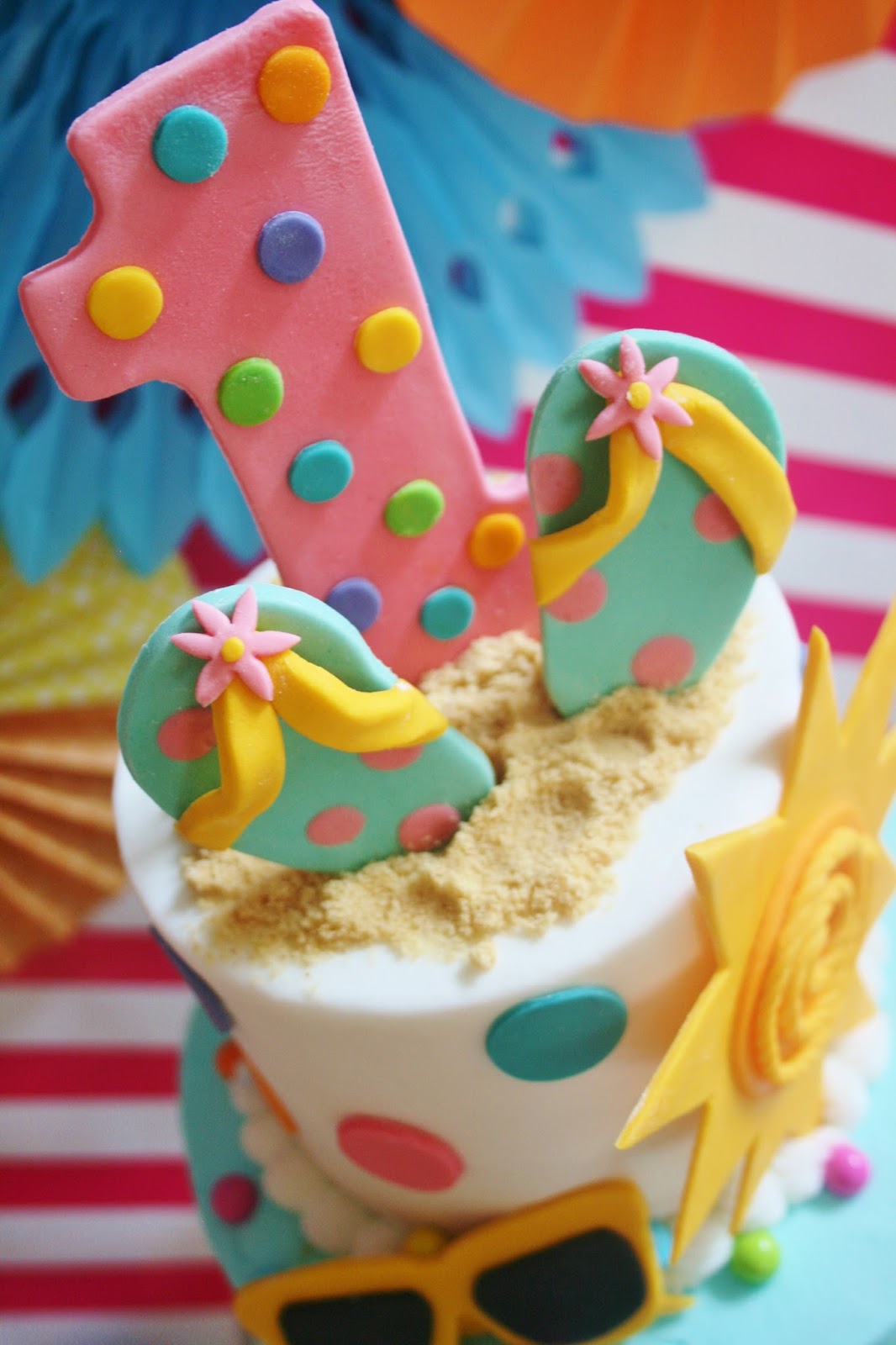 Summer Themed Birthday Cake