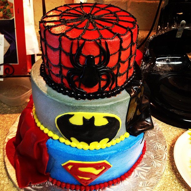 Superhero Birthday Cake Idea