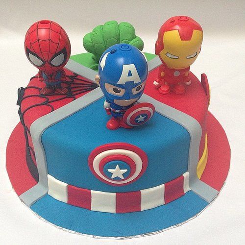 Superhero Birthday Cake Idea