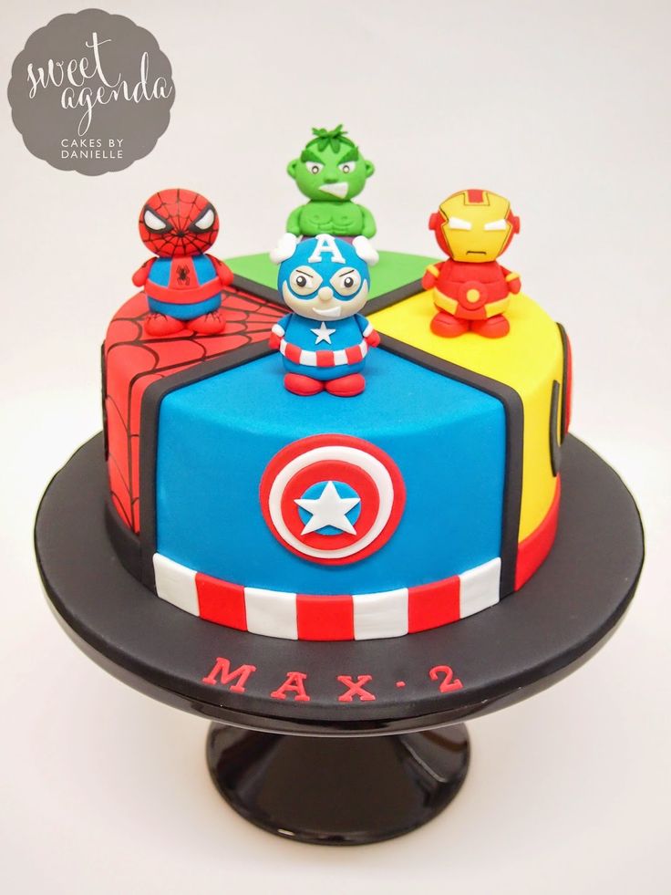 Superhero Birthday Cake