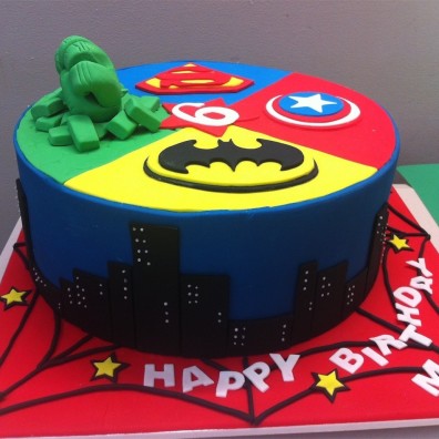 Superhero Birthday Cake