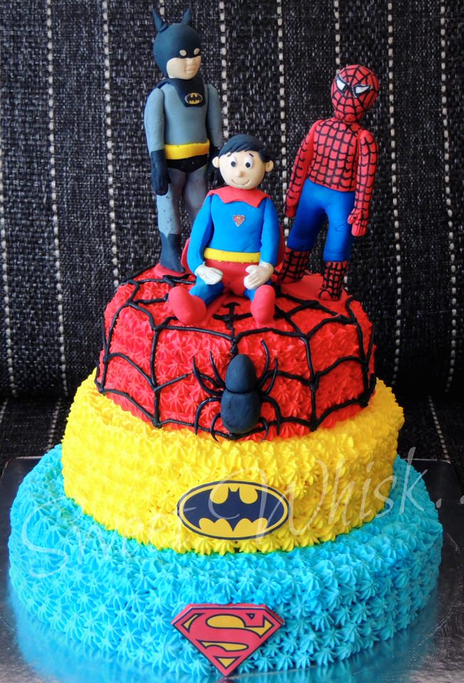 Superhero Birthday Cake