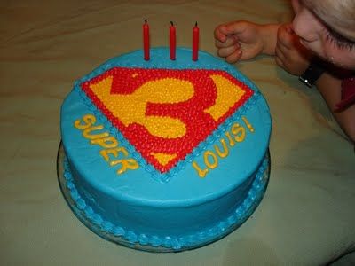 Superman Birthday Cake