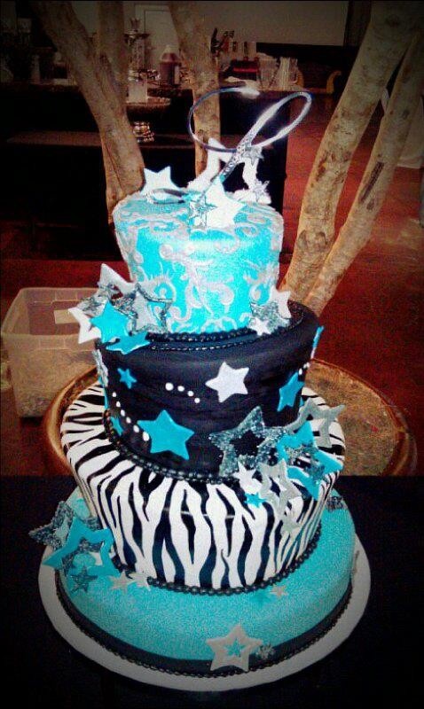 Sweet 15 Birthday Cake