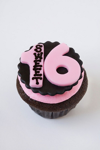 Sweet 16 Birthday Cupcake Ideas