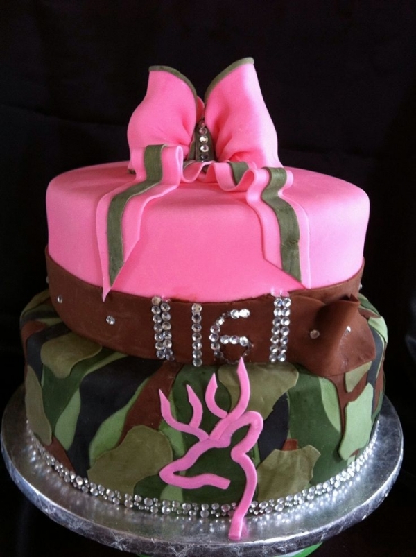 11 Photos of Pink Camo Sweet 16 Bday Cakes