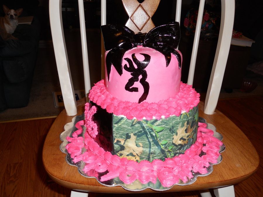 Sweet 16 Camo Birthday Cakes for Girls