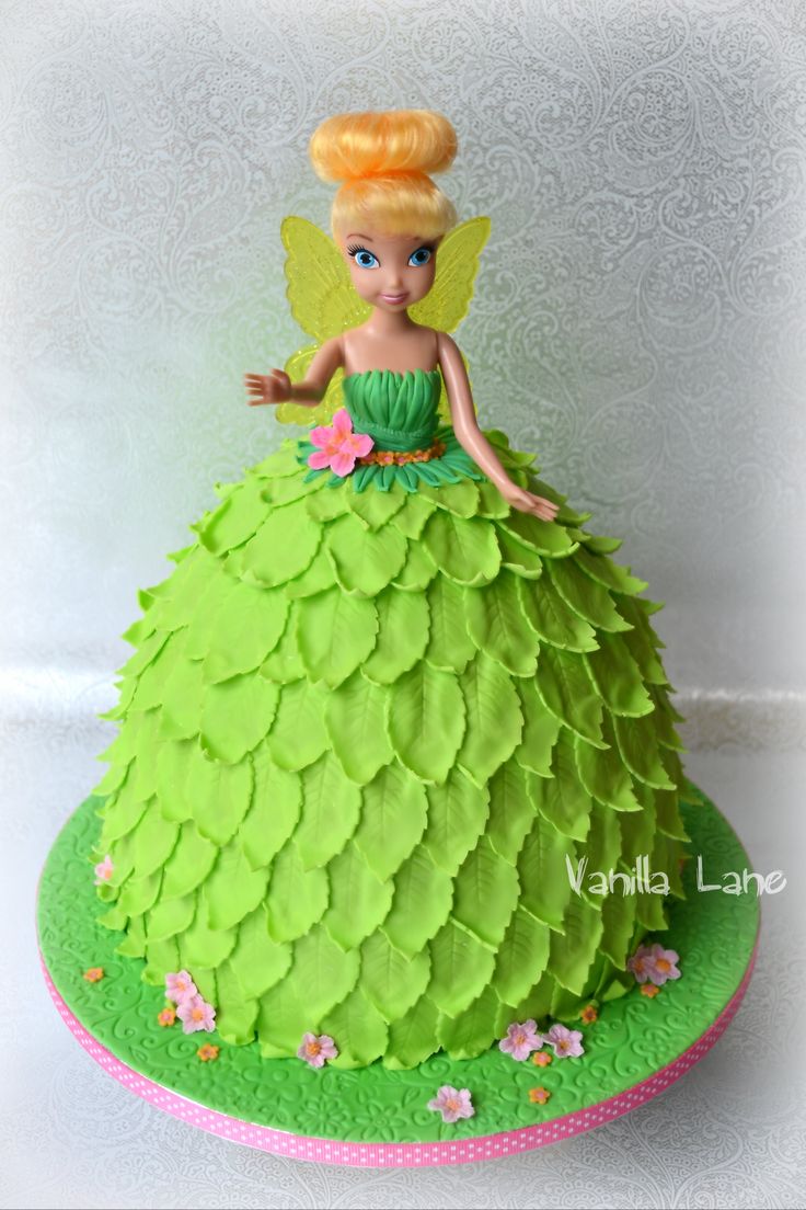 8 Photos of Tinkerbell Doll Birthday Cakes