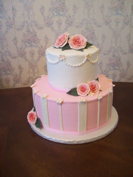 Two Tier Birthday Cake