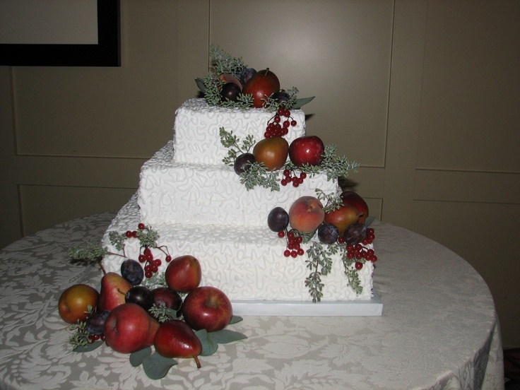 Wedding Cake with Fresh Fruit