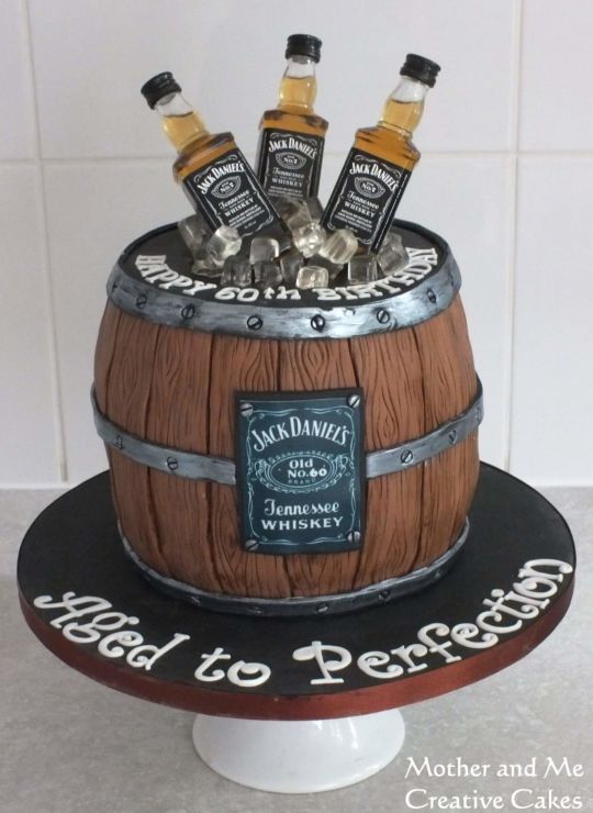 Whiskey Birthday Cake