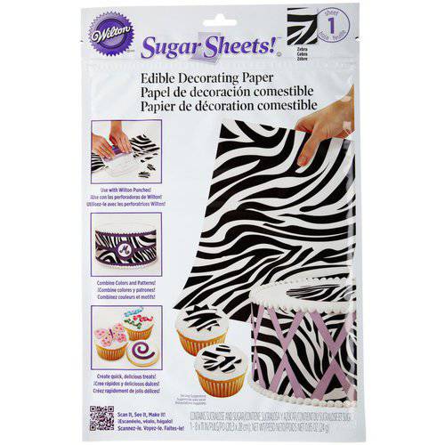 Wilton Sugar Sheet Zebra Print