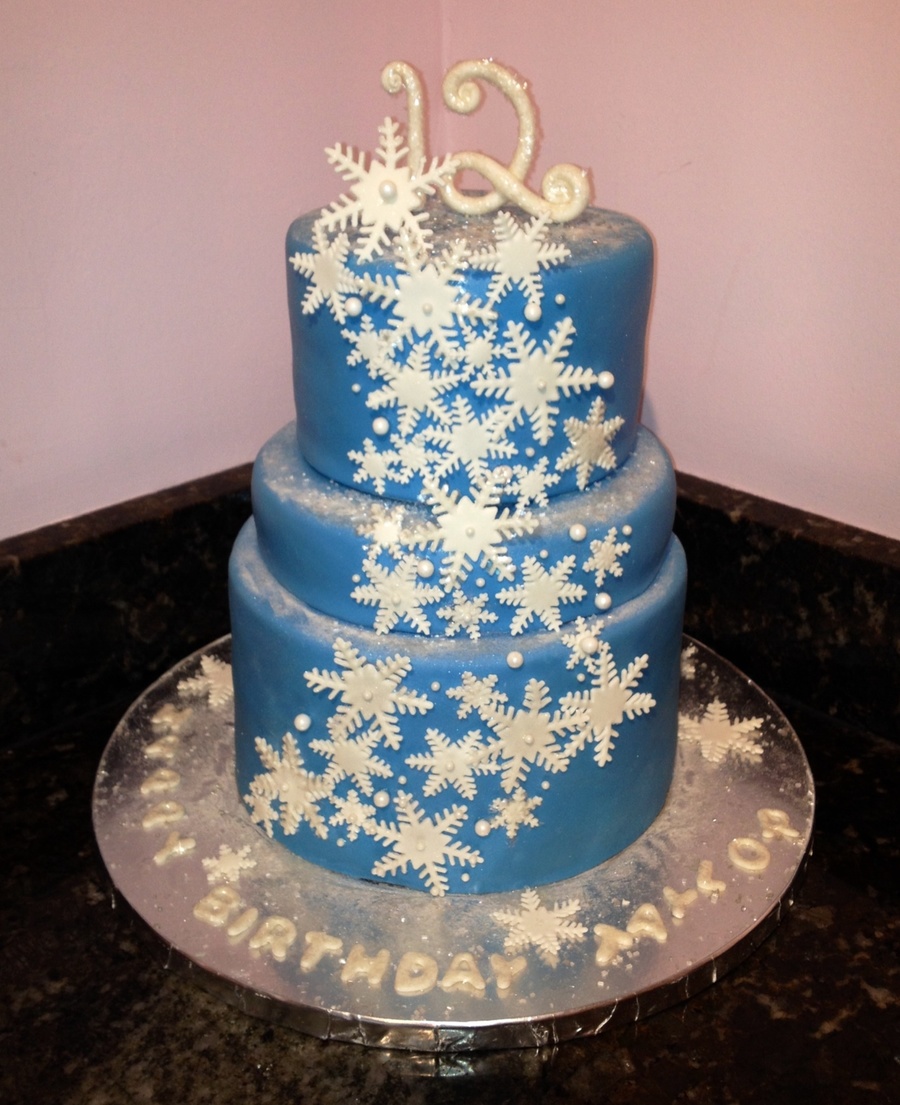 Winter Wonderland Birthday Cake