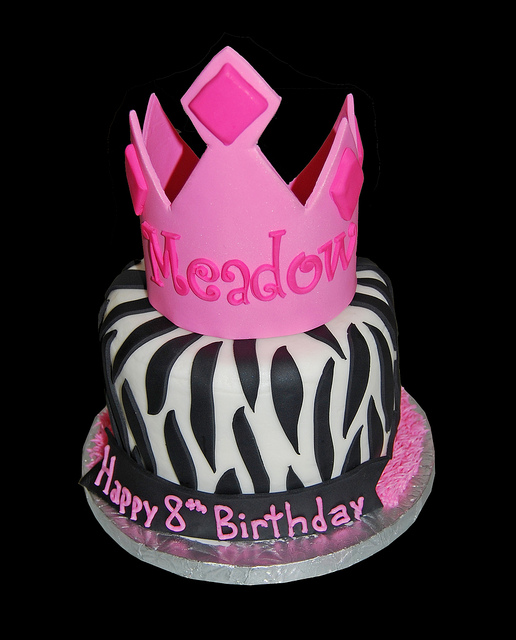 Zebra Print Cake and Cupcakes