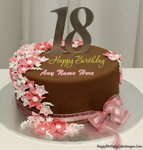18th Chocolate Birthday Cake